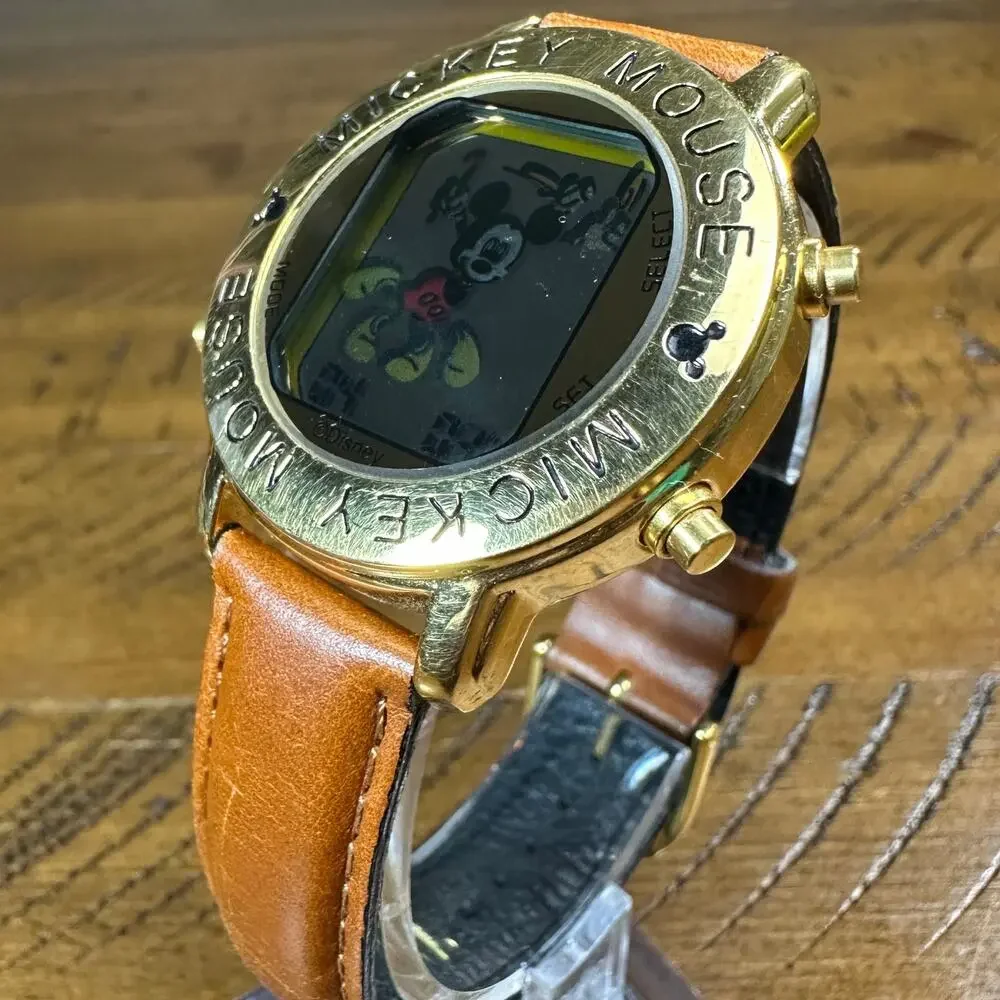 Vintage Disney Lorus by Seiko Digital Dancing Mickey Mouse Musical Watch Tested